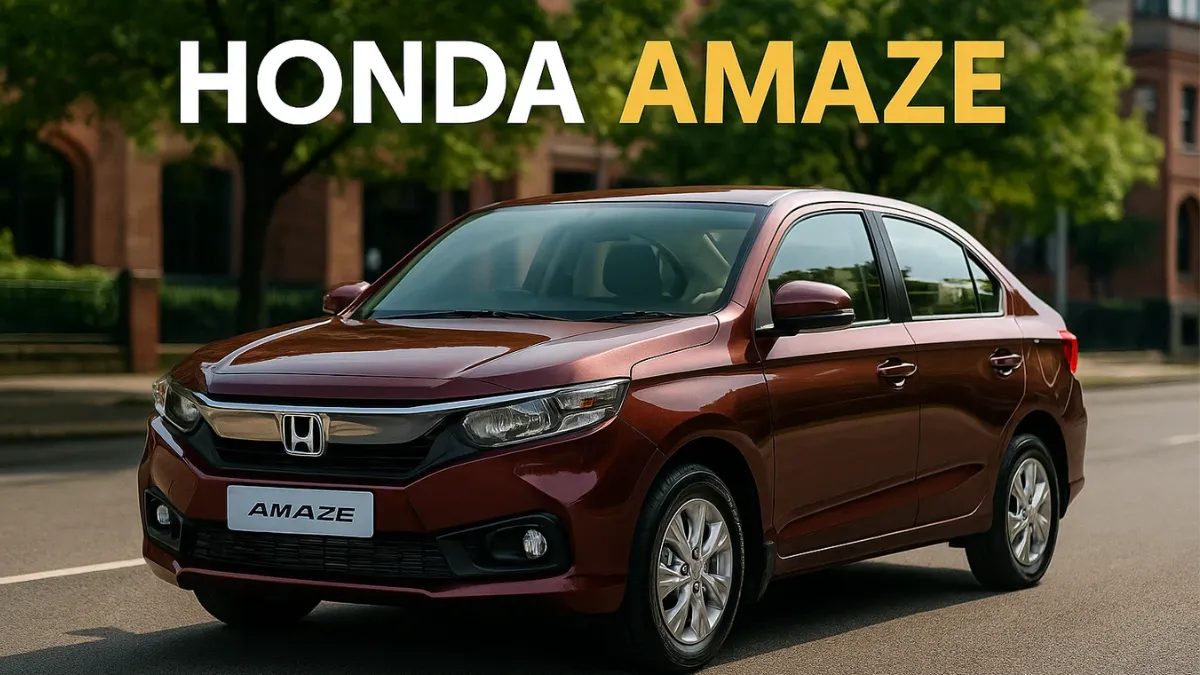 Honda Amaze : स्टाइलिश लुक और शानदार माइलेज वाली सेडान