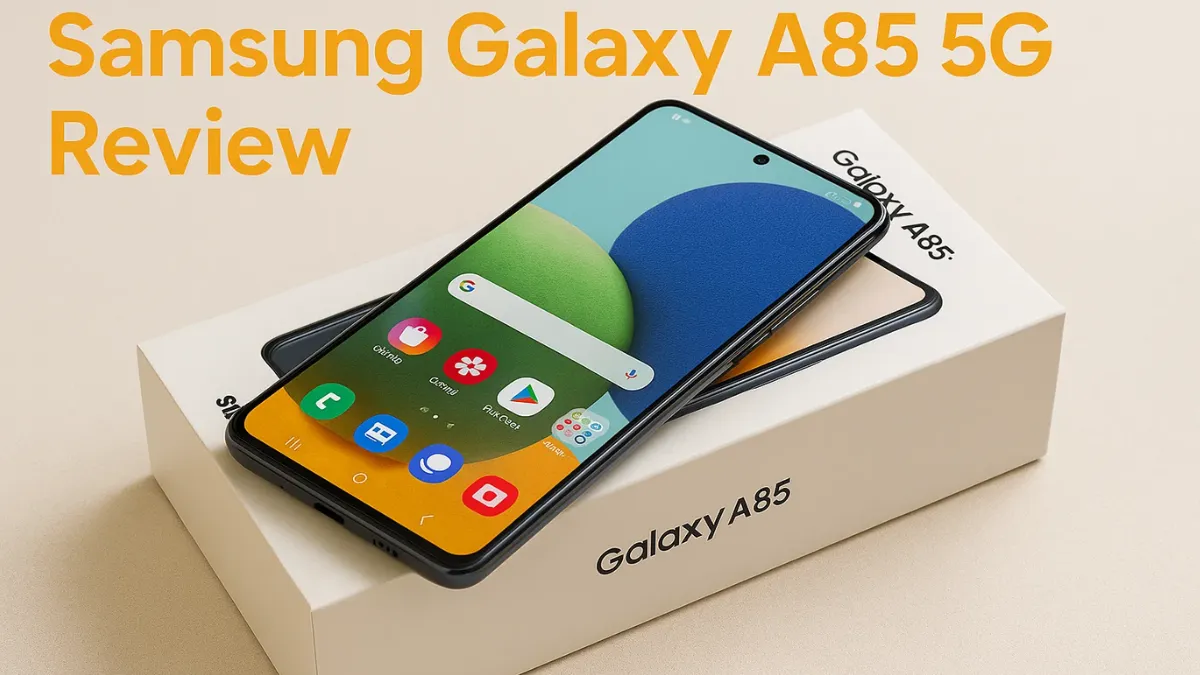 Samsung Galaxy A85 5G Review– प्रीमियम लुक, स्मूद डिस्प्ले और भरोसेमंद 5G परफॉर्मेंस